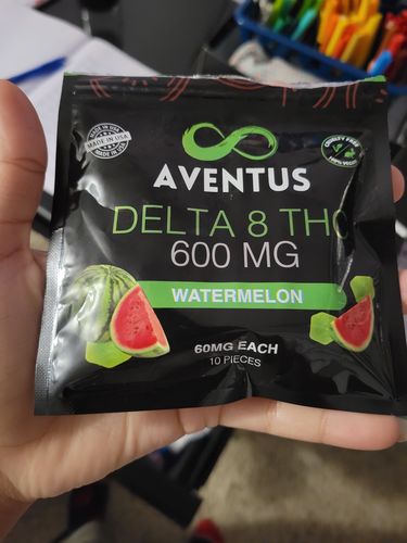 Customer photo review of DELTA 8 THC INFUSED GUMMIES WATERMELON