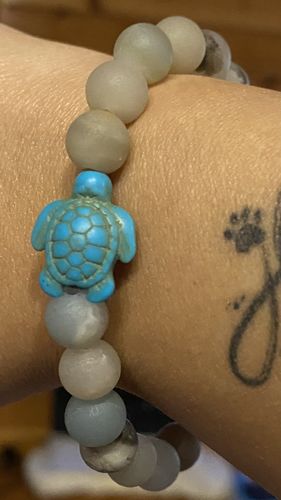 Customer photo review of "Turtle" tracking bracelet