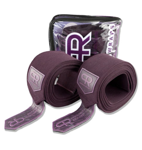 Customer photo review of Personal Record Heavy Duty Premium Knee Wraps PR906 - Purple