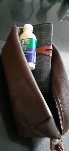 Customer photo review of Dark Choc Toiletry Bag