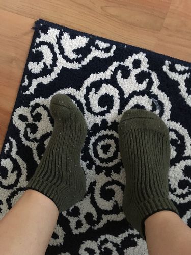 Customer photo review of J.B. Field's Icelandic Wool Slipper Socks