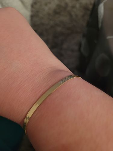 Customer photo review of Bracelet Herringbone - Or 10k