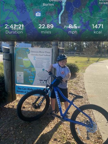 Customer photo review of Cable Kids Mountain Bike