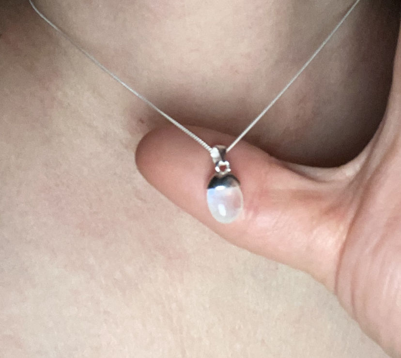 Customer photo review of Berlock Trumlad Månsten Silver