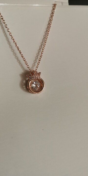 Customer photo review of Daughter | Straighten Your Crown Necklace