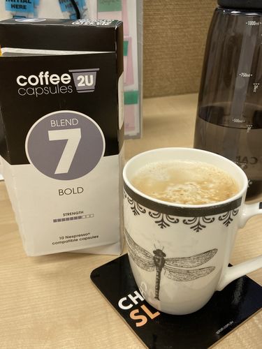 Customer photo review of Regular Starter Pack - 50 Capsules + Free Iced Coffee $29.25 - 48c per capsule