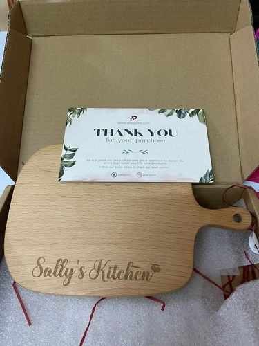 Customer photo review of Personalized Uqeer Chopping / Cutting / Serving Board