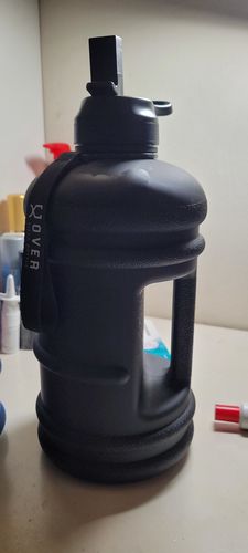 Customer photo review of Matte Black Flip Cap 2.2L Oversized Bottle
