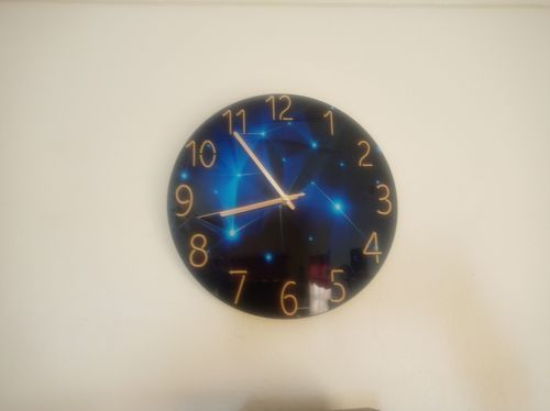 Customer photo review of Modern Visions Geometric Wall Clock