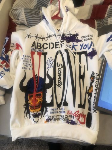 Customer photo review of VLONE Graffiti Hoodie