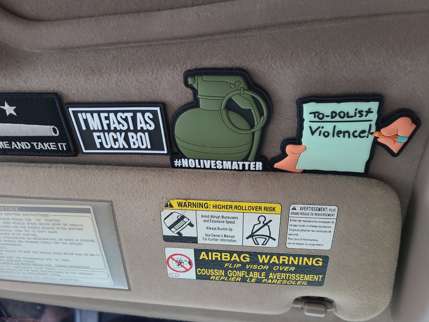 Customer photo review of #NOLIVESMATTER Morale Patch