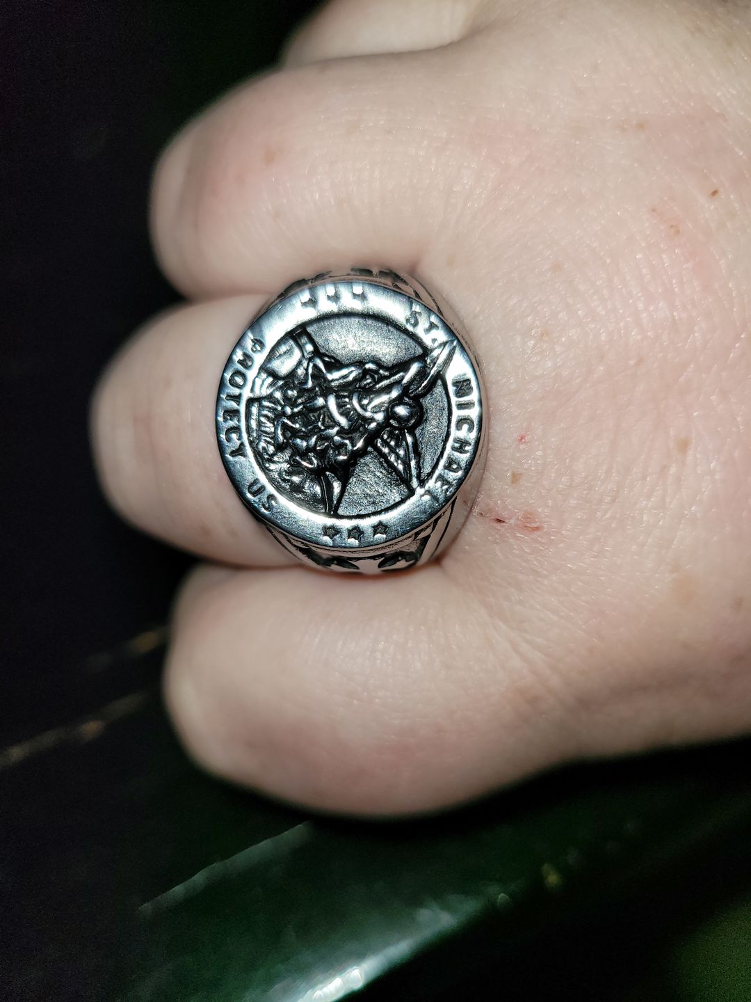 Customer photo review of ST. MICHAELS. - SILVER