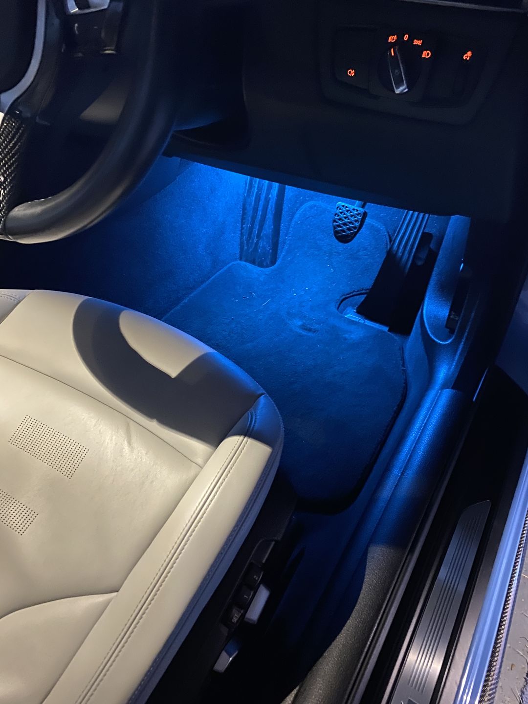 Customer photo review of MHC BMW Interior Footwell Lighting For F Series Models