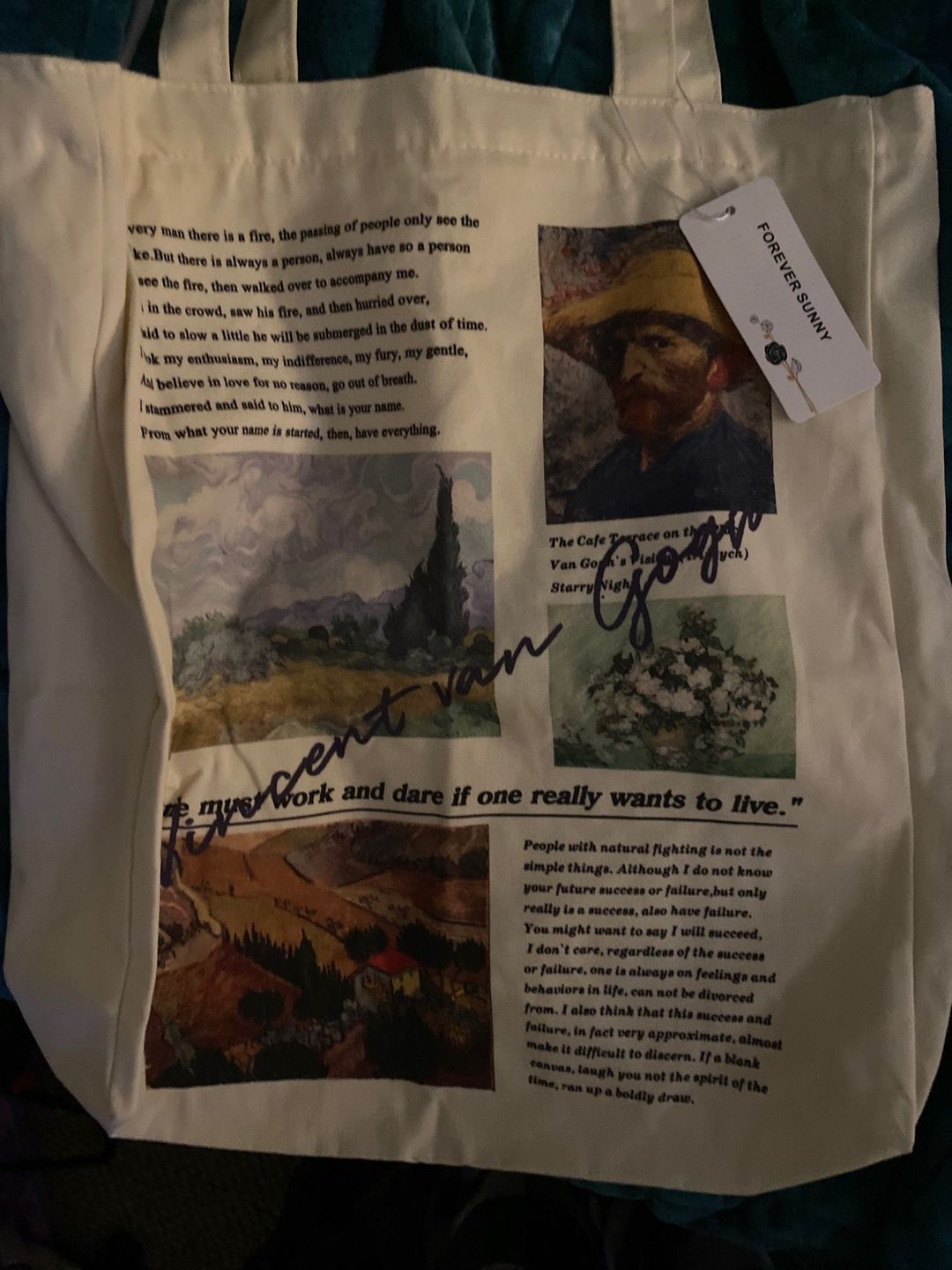 Customer photo review of Van gogh vintage Bag