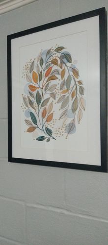 Customer photo review of Cuadro Modern watercolor botanicals 4
