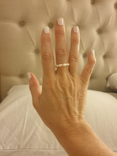 Customer photo review of Pearl Ring Cuff