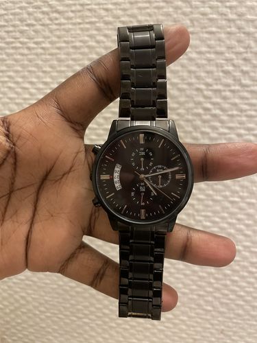 Customer photo review of Montre Acier inoxydable - Gravure personnalisée