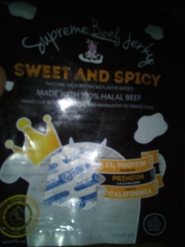 Customer photo review of Jalapeno Garlic Halal Beef Jerky
