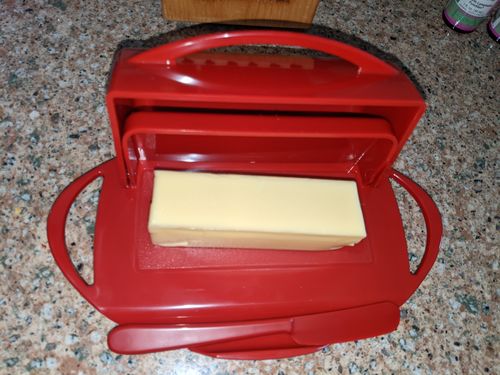 Customer photo review of Butterie - Red Butter Dish
