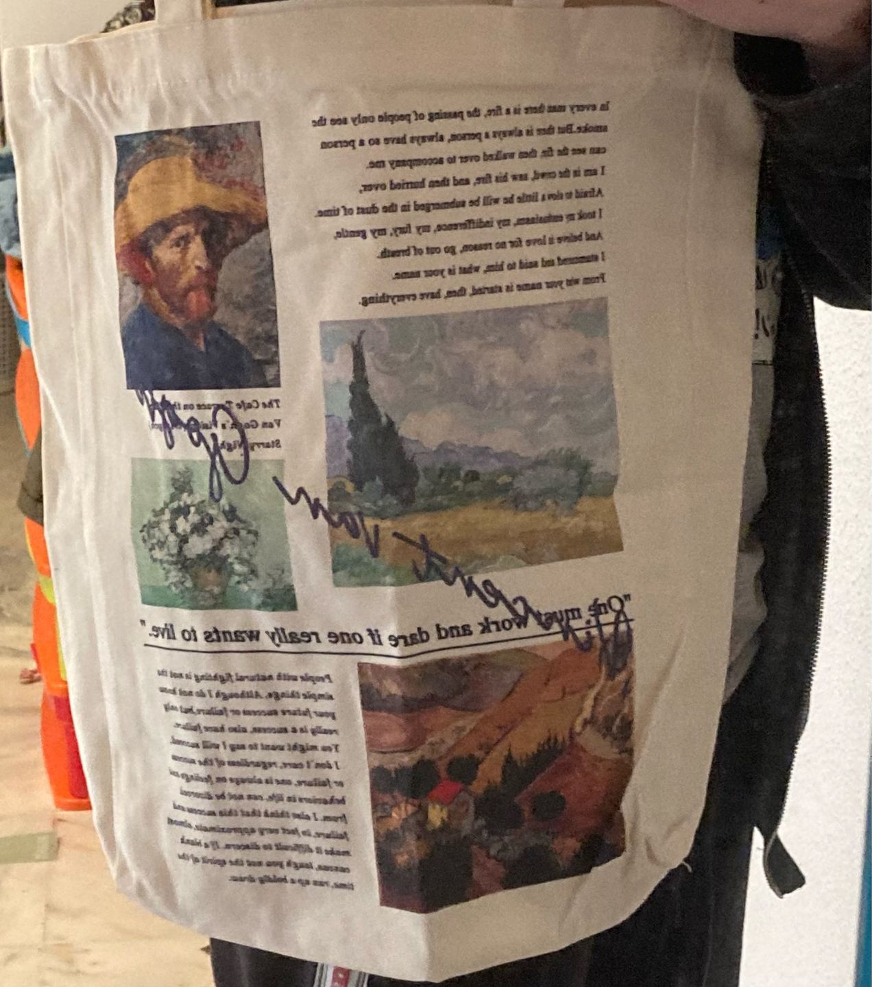 Customer photo review of Van gogh vintage Bag