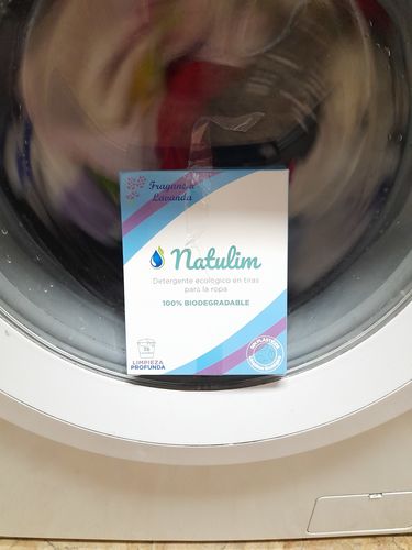 Customer photo review of Eco-Tiras de Detergente 40 lavados Natulim