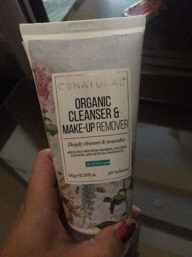 Customer photo review of Organic Cleanser & Make-up Remover