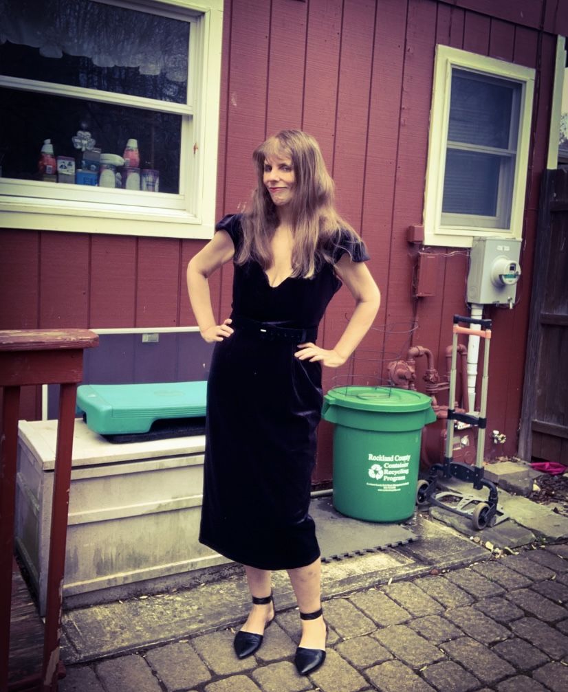 Customer photo review of Baudelaire Wiggle Dress in Black