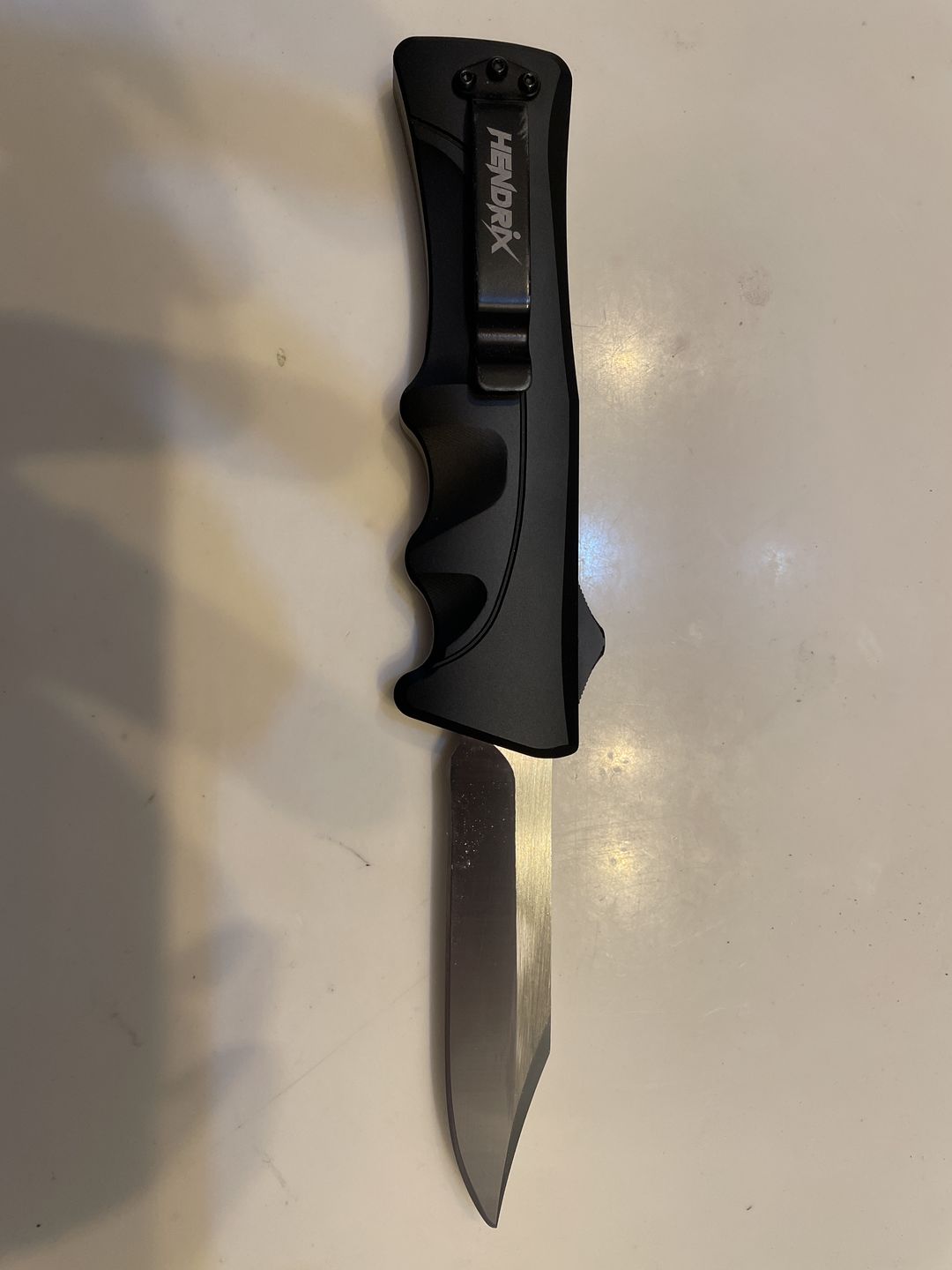 Customer photo review of *New Arrival* Black D2 Clip Point Mamba Hendrix OTF