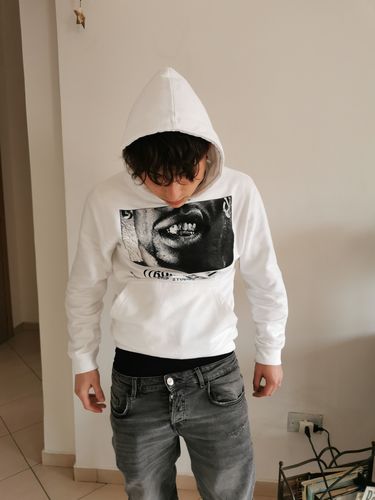 Customer photo review of Felpa Hoodie Drip studios Humbles