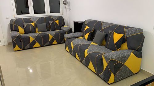 Customer photo review of Cabrexa Stretch Sofa Couch Covers