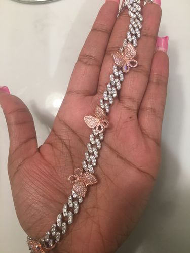 Customer photo review of Butterfly dreams anklet