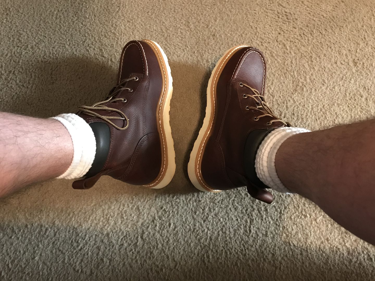 Customer photo review of Irish Setter by Red Wing Men's Ashby Soft Toe 6-inch Lace-Up Boots 83605