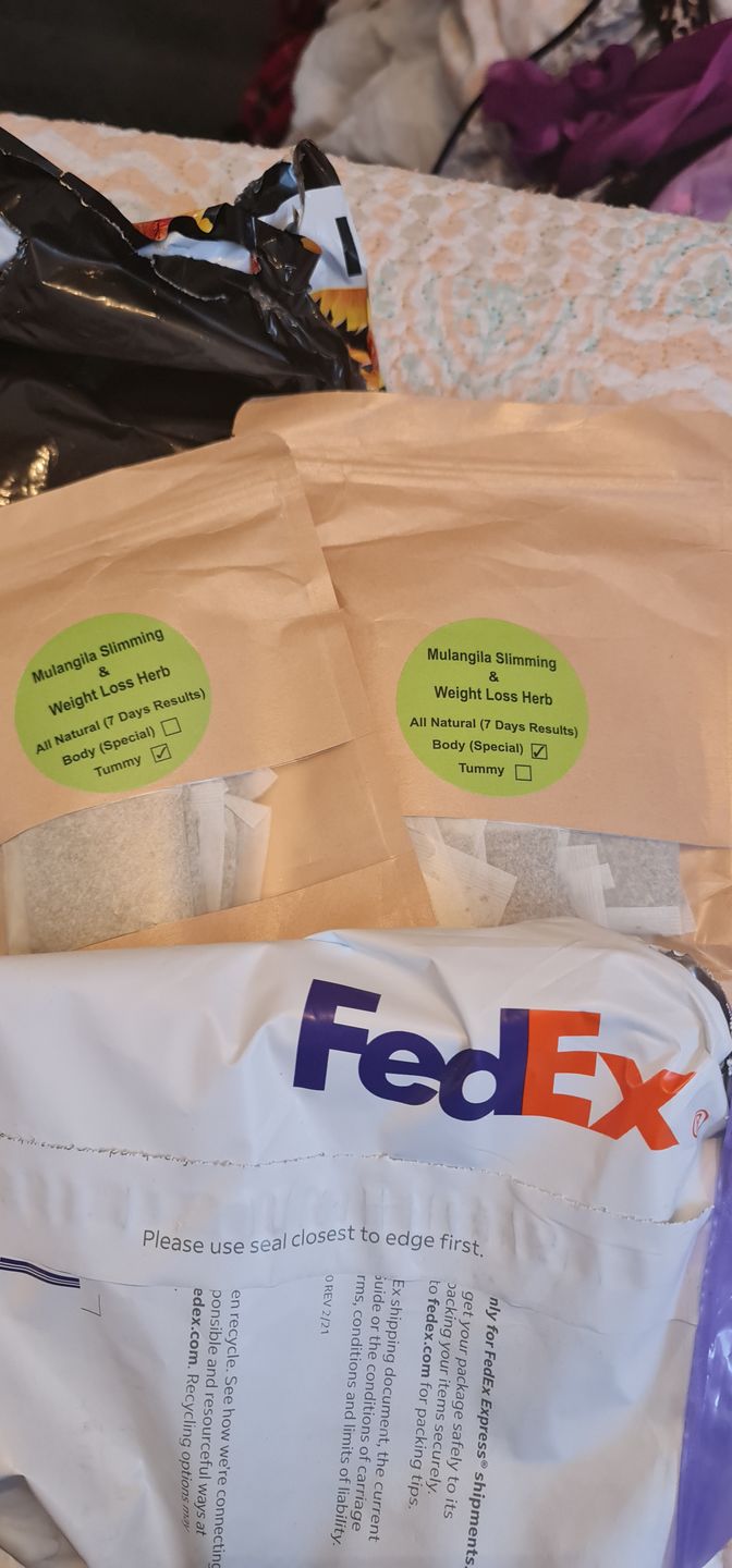 Customer photo review of RAPID BODY WEIGHTLOSS TEA