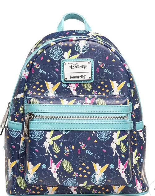 Customer photo review of 707 Street Exclusive - Disney Tinkerbell Glow in the Dark Allover Print Mini Backpack w/ Teal Straps