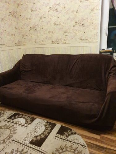 Customer photo review of Cabrexa Velvet Sofa Slipcovers