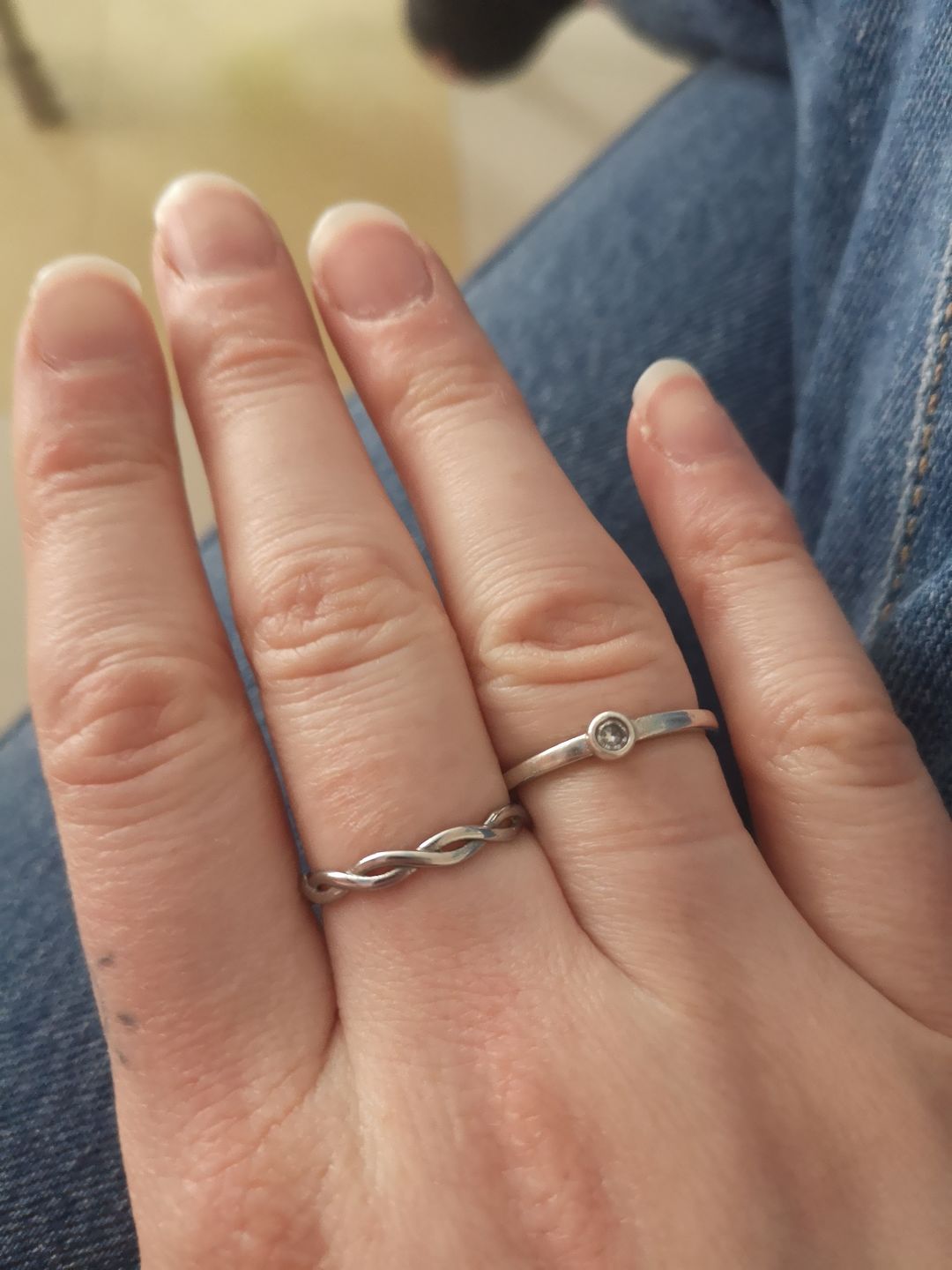 Customer photo review of Braided Ring - Silver
