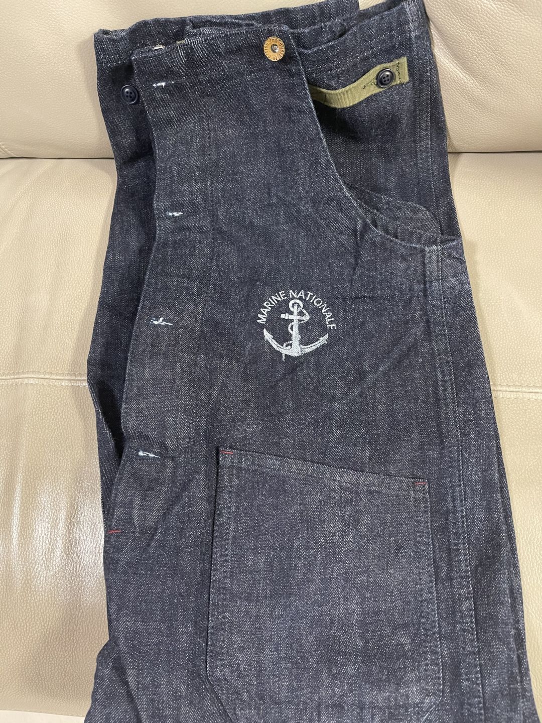 Customer photo review of アメリカンレトロ海軍デッキオーバーオール　デニム