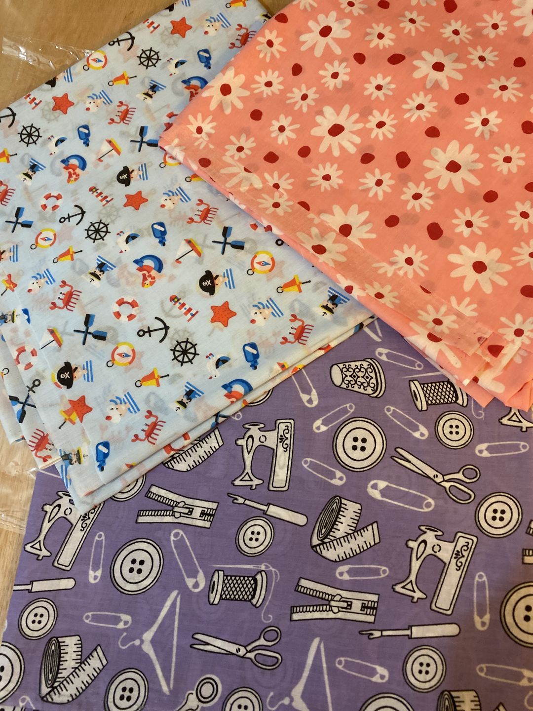 Customer photo review of Printed Polycotton Bundle 1m X 3