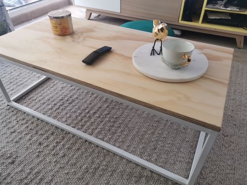 Customer photo review of Mesa de Centro Blanca 100 x 50 Rectangular MIMA