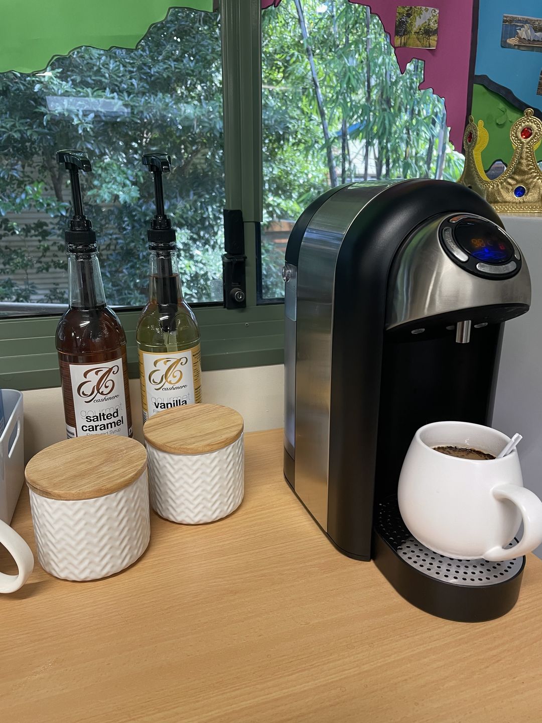 Customer photo review of Salted Caramel Coffee Syrup