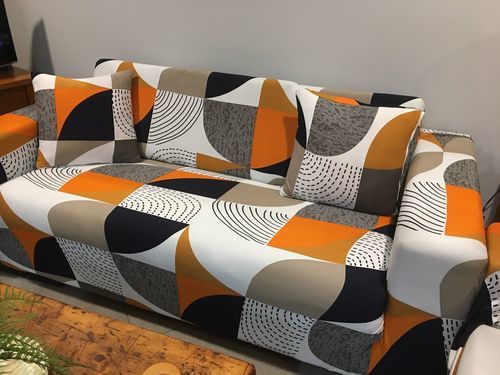 Customer photo review of Cabrexa Stretch Sofa Couch Covers