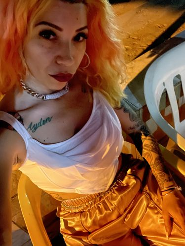 Customer photo review of BILLIE CUBAN NECKLACE