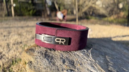 Customer photo review of PR Powerlifting 13mm Belt w/ Lever Buckle - Purple
