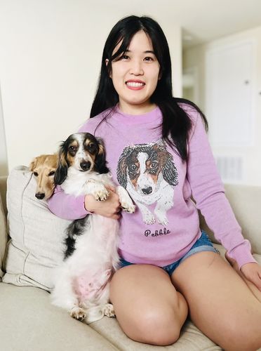 Customer photo review of Full-Body Pet Custom Sweater
