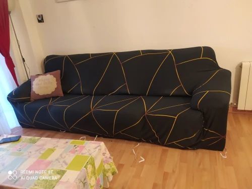Customer photo review of Cabrexa High Stretch Sofa Covers