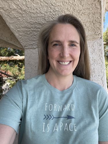 Customer photo review of Forward is a pace Women’s Tee