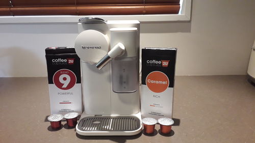 Customer photo review of Regular Starter Pack - 50 Capsules + Free Box Caramel Blend $29.25 - 48c per capsule