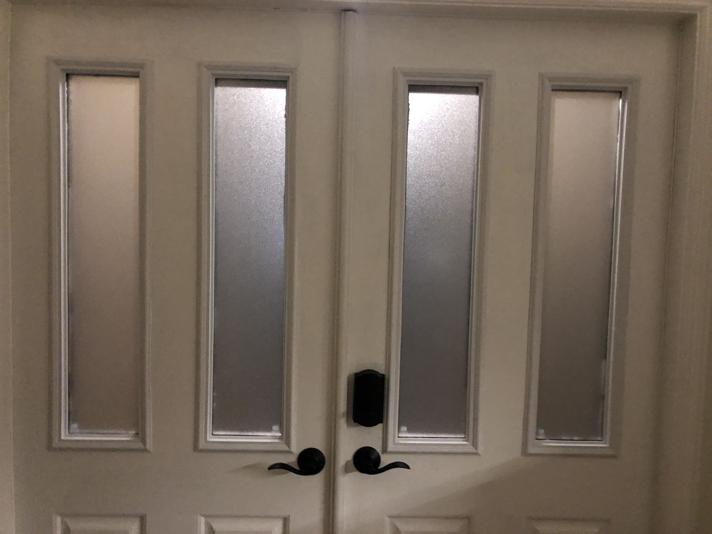 Customer photo review of Clear 1 Lite Glass and Frame Kit (Half Sidelite 8" x 36" Glass Size)