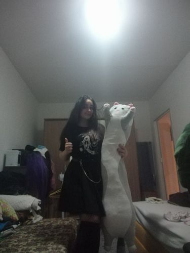 Customer photo review of Long Cat Plush