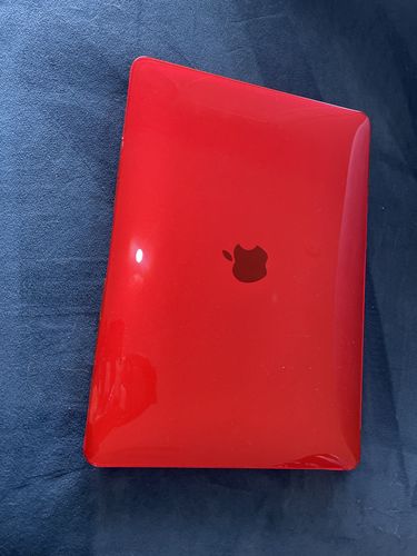Customer photo review of Crystal Red - Macbook Case - Macbook Air 13" inch  + Free Keyboard Cover